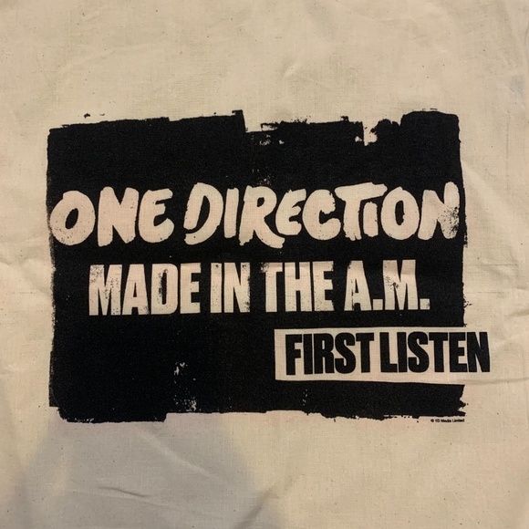 RARE One Direction Made in the AM First Listen Tote Bag - LIKE NEW - Picture 2 of 4